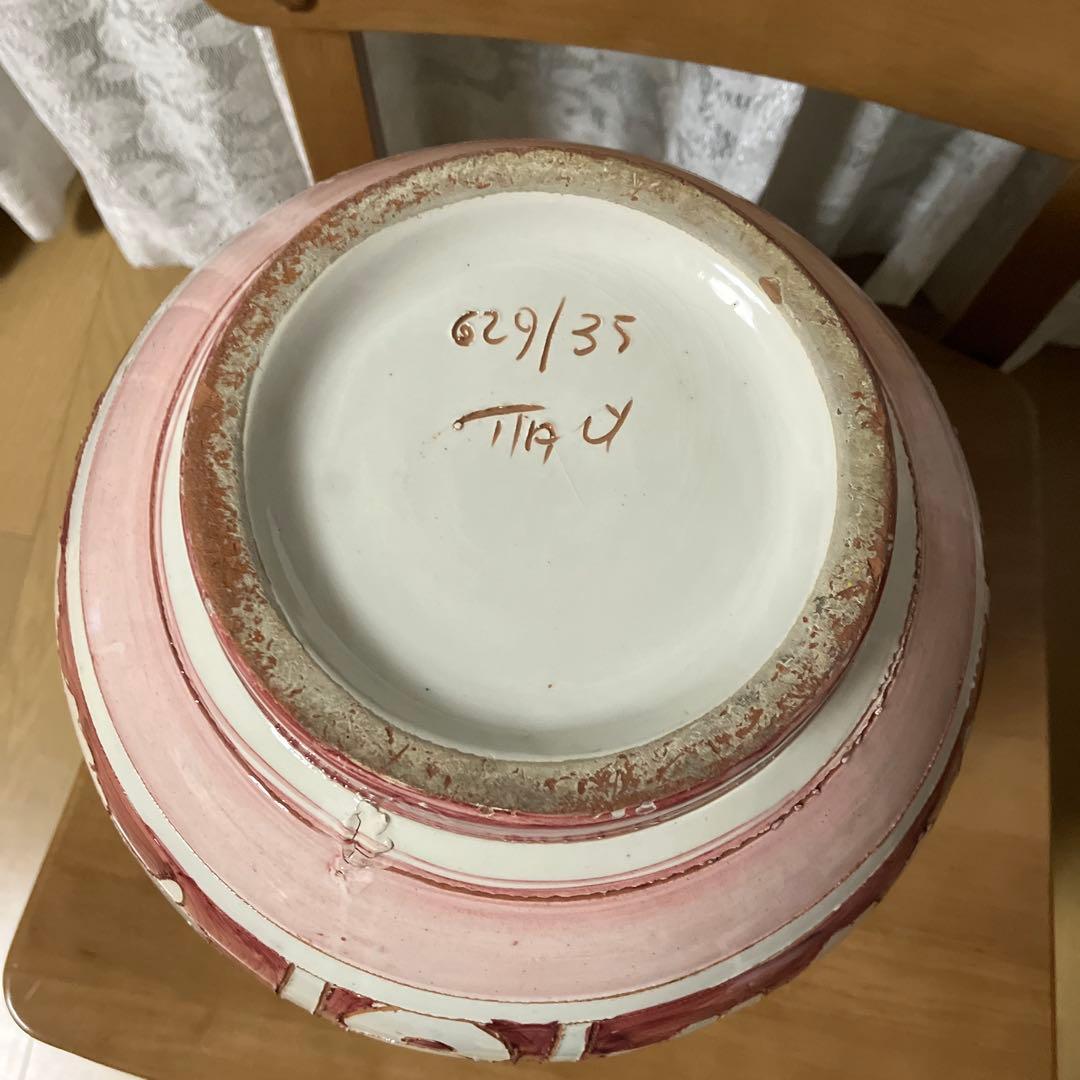 イタリア「セラミックパオリ」の水差し （底にITALY 629／35