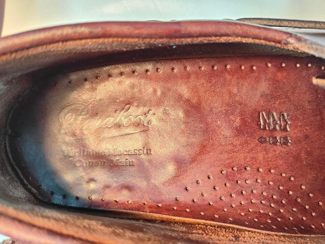 【Vintage】PARABOOT　正規品　高級革靴　本革デッキシューズ　バース