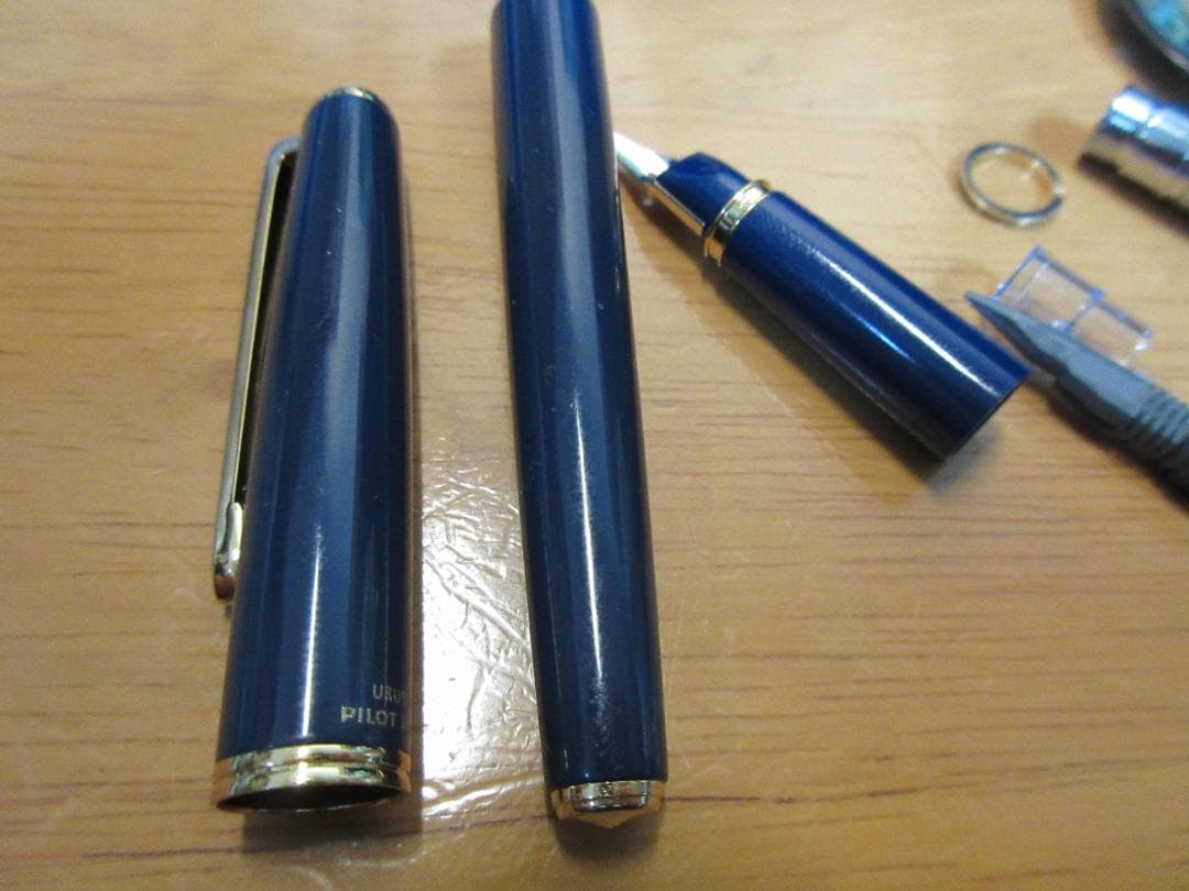 PILOT] DELUXE URUSHI デラックス 漆 14K Fニブ 青軸