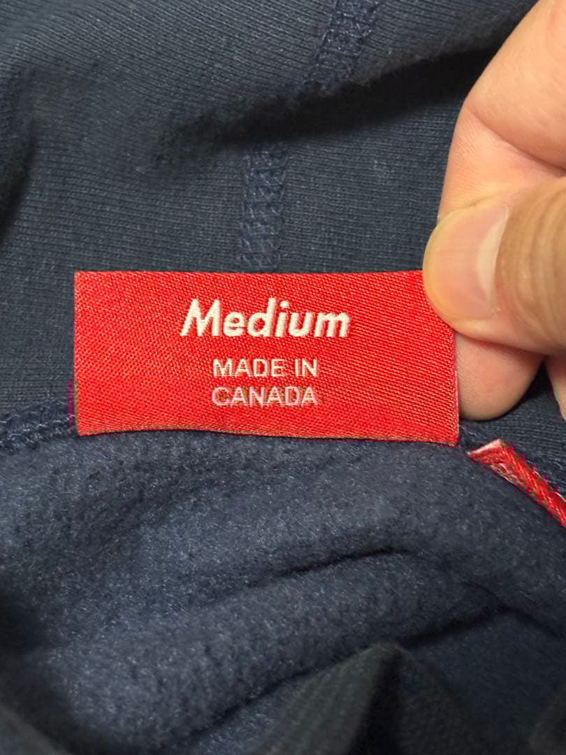 2025FWSupreme Box Logo Hooded Mサイズ ネイビー