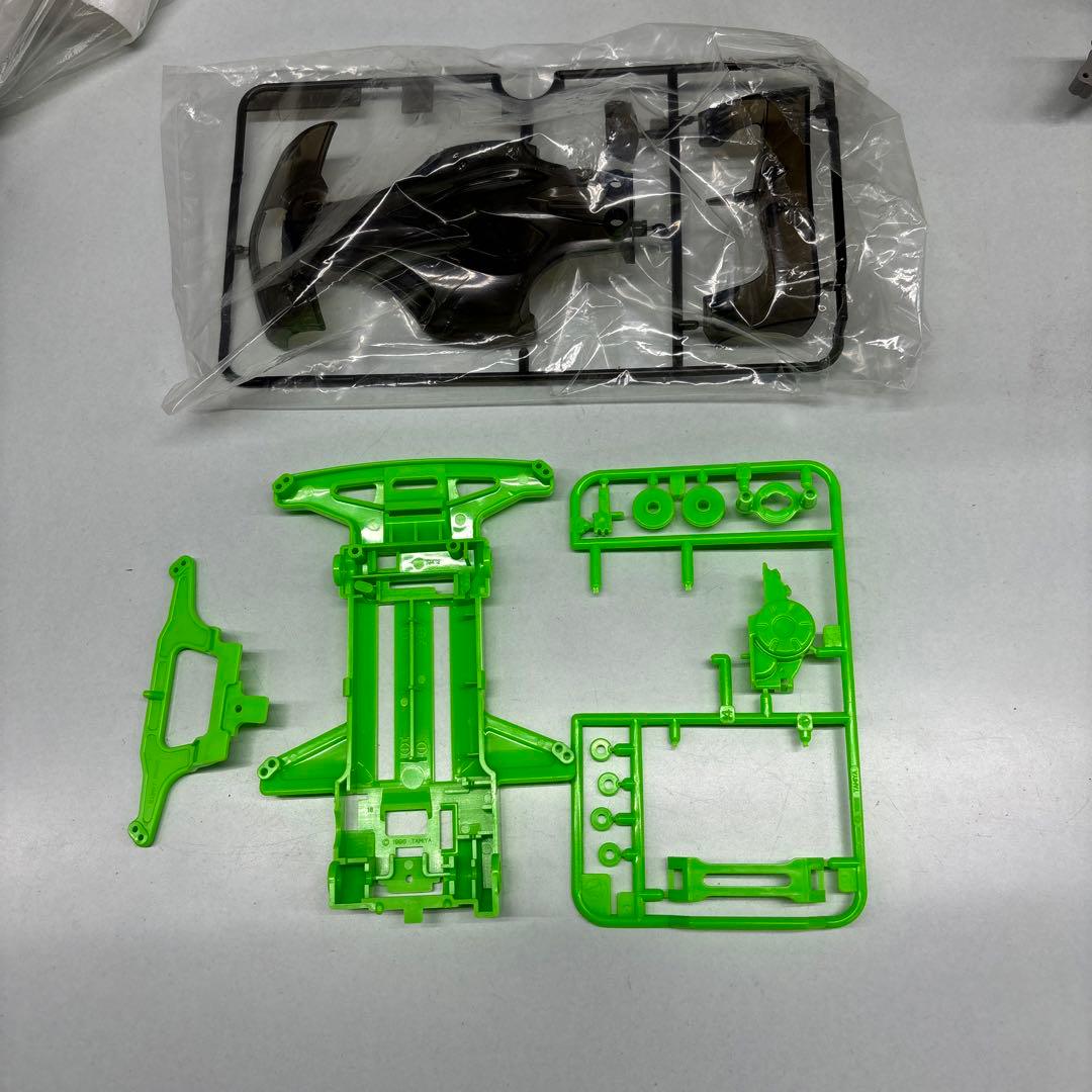 ミニ四駆スーパーTZシャーシ蛍光グリーン - メルカリ