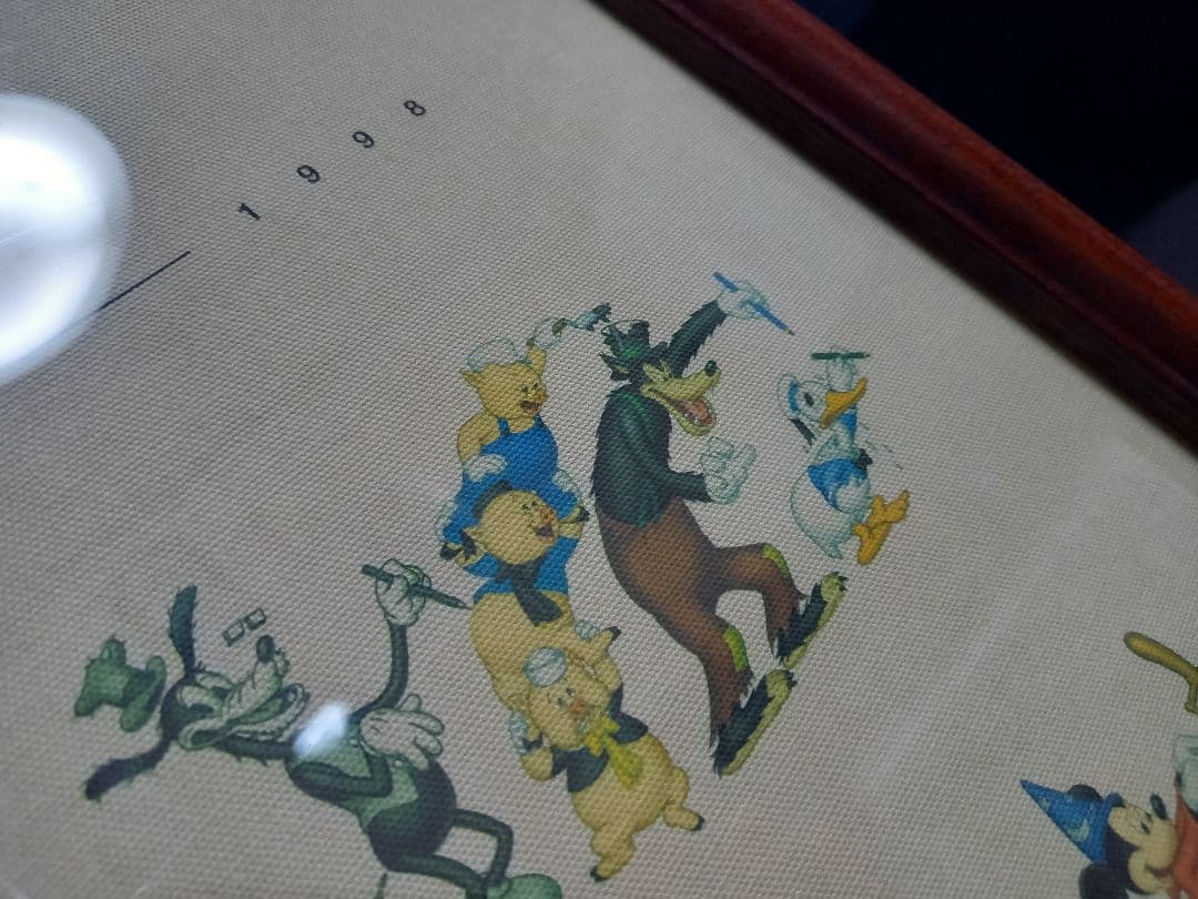 ディズニー 生誕 100周年 記念 1500枚限定 キャンバス ポスター