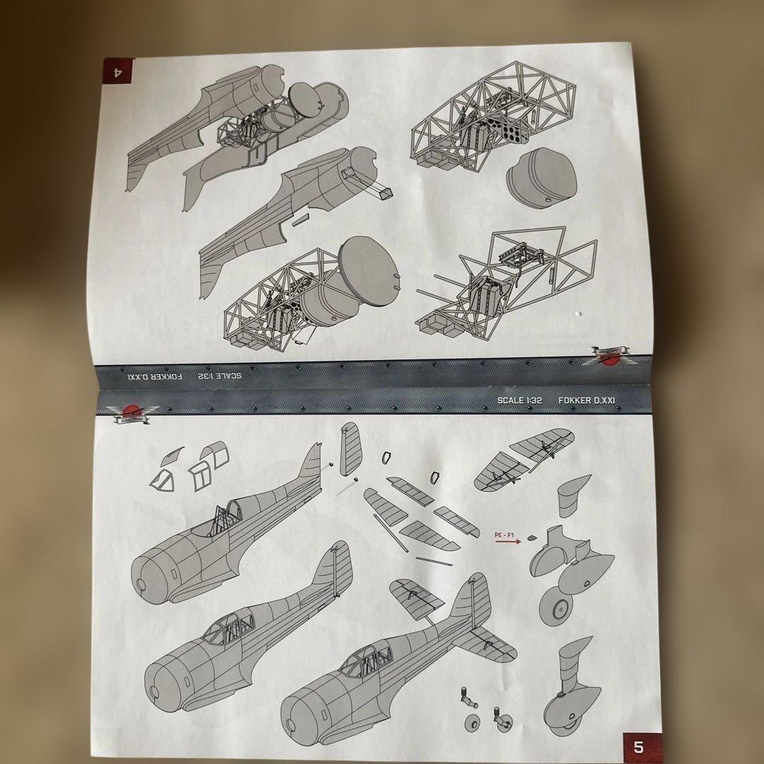 シルバーウィングス 1/32 Fokker D.XXI フルレジンモデル