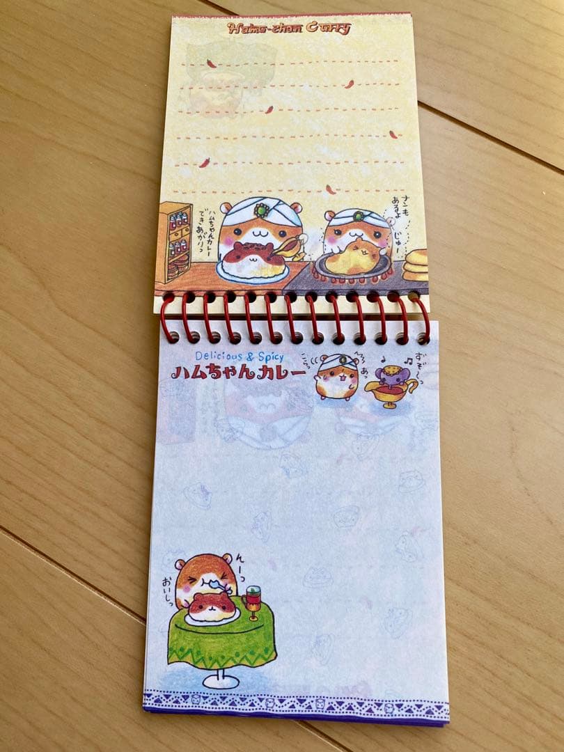 平成レトロ ハムちゃんカレー ハムスター メモ帳 クーリア