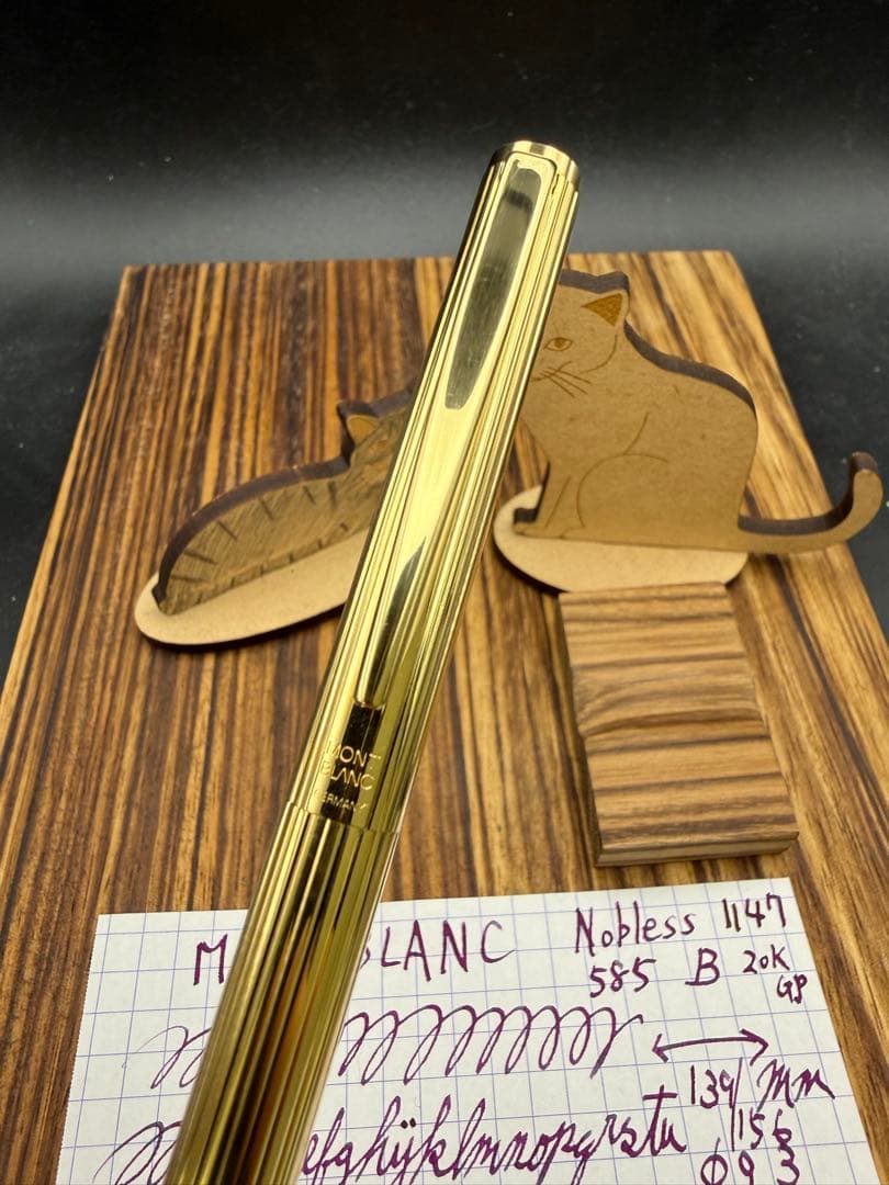 MONTBLANC 万年筆 ノブレス NO.1147 20K G.P レアB