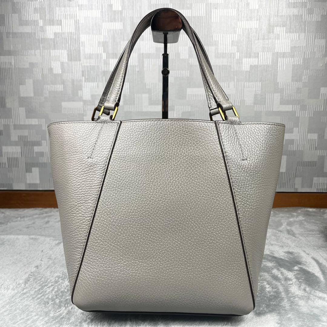 Tory Burch マックグロー ハンドバッグ グレー系 レザー