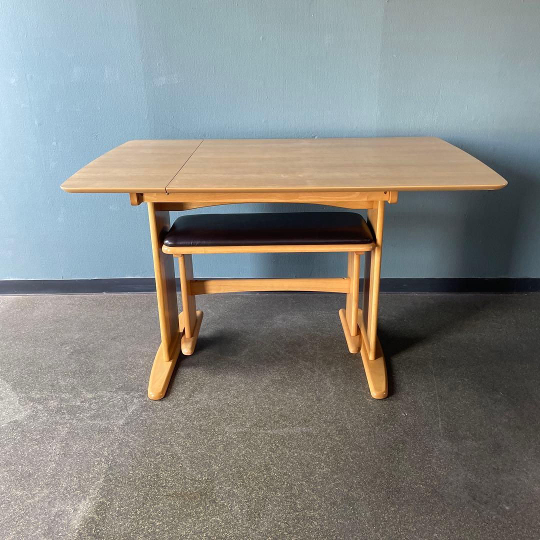 タマリビング　伸長式ダイニングテーブル　ベンチセット