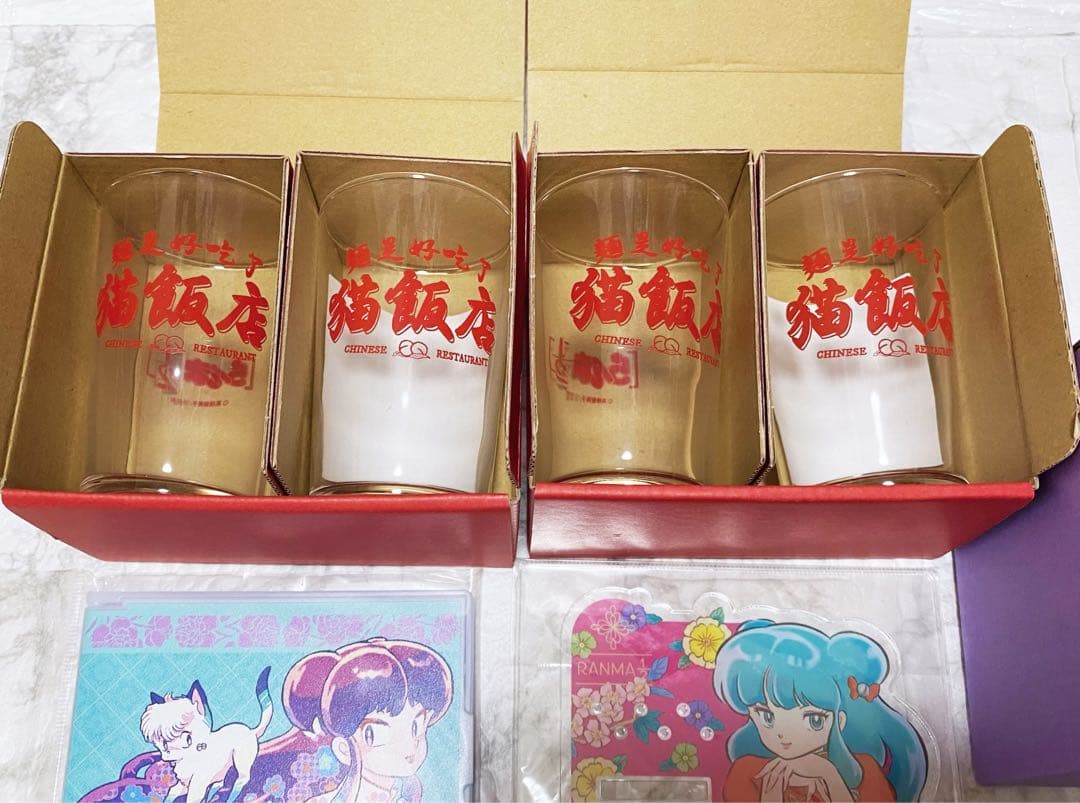 らんま1/2 猫飯店　コップ　グラス　マグカップ　シャンプー　アクリルスタンド