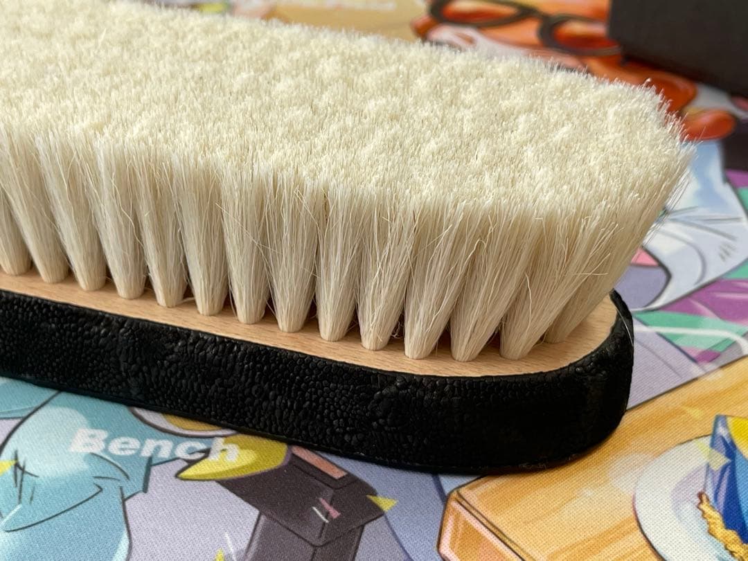 【新品】THE SOLE 山羊毛 象革 洋服ブラシ ブラック