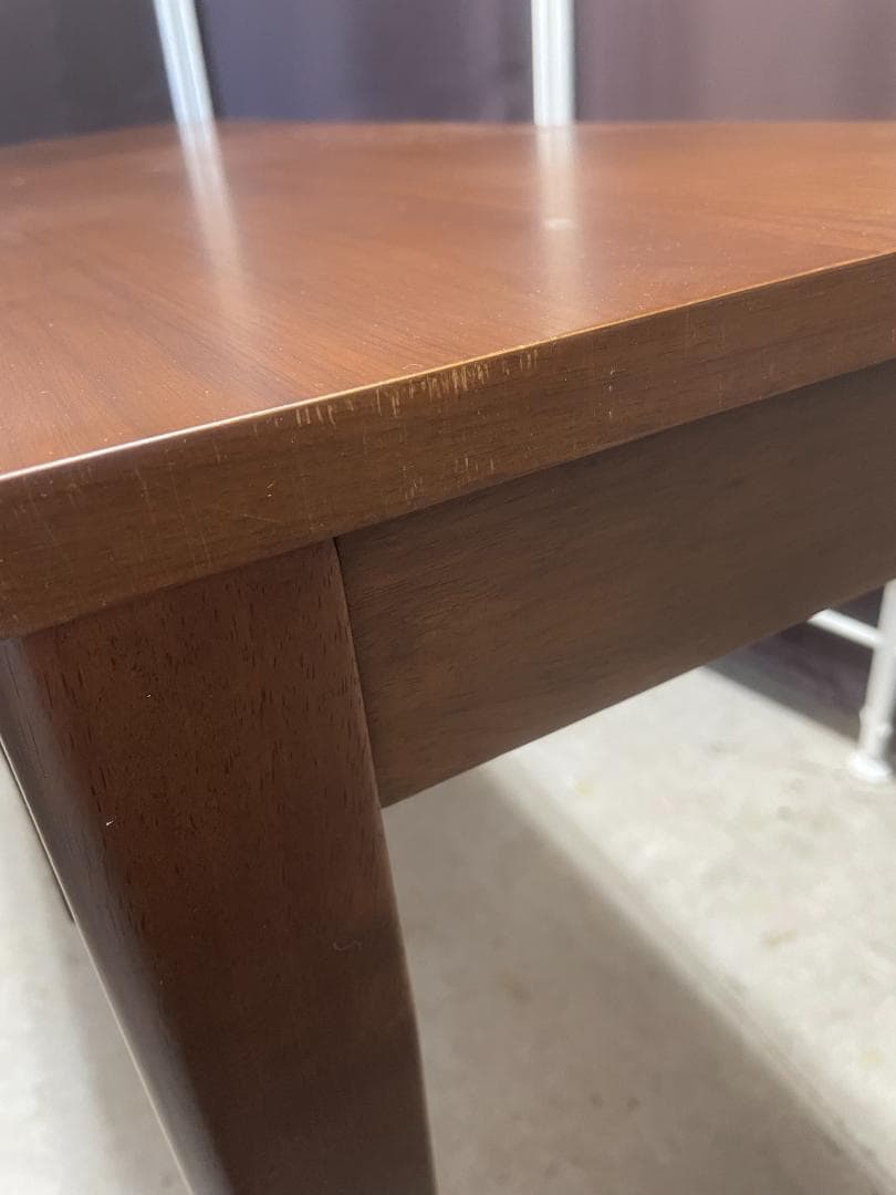 ベルメゾン 奥行きが選べるパソコンデスク ダークブラウン ウォルナット