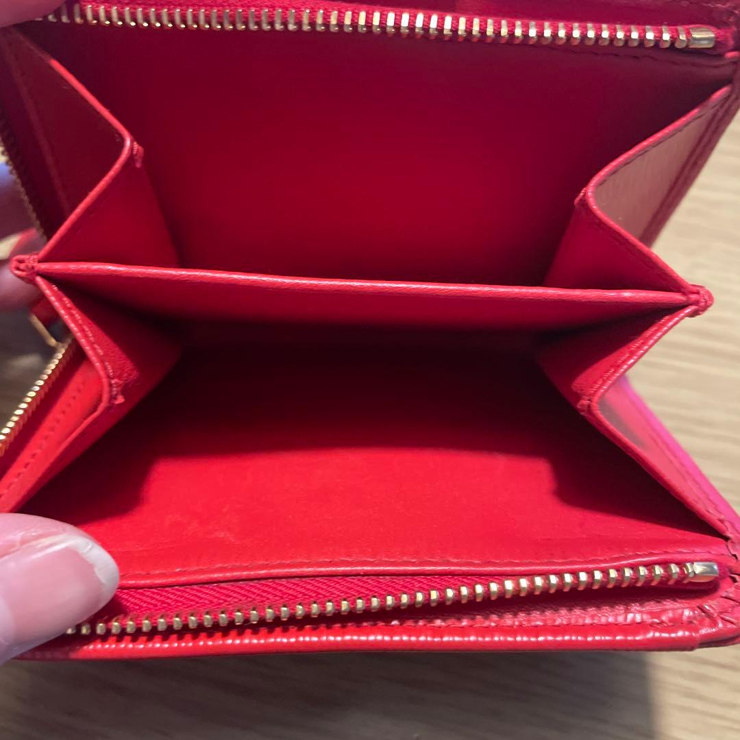 PRADA 二つ折り財布 レッド