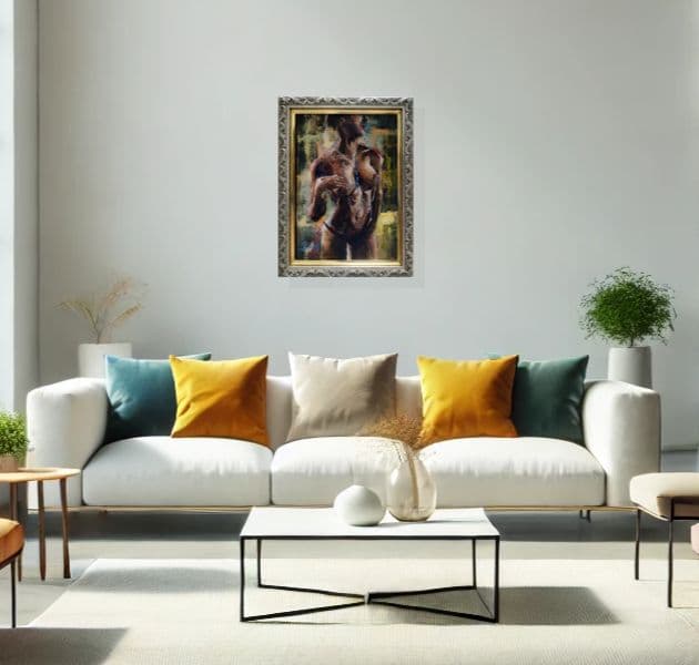 油彩画 『幻光彩影』 原画 一点物 アート