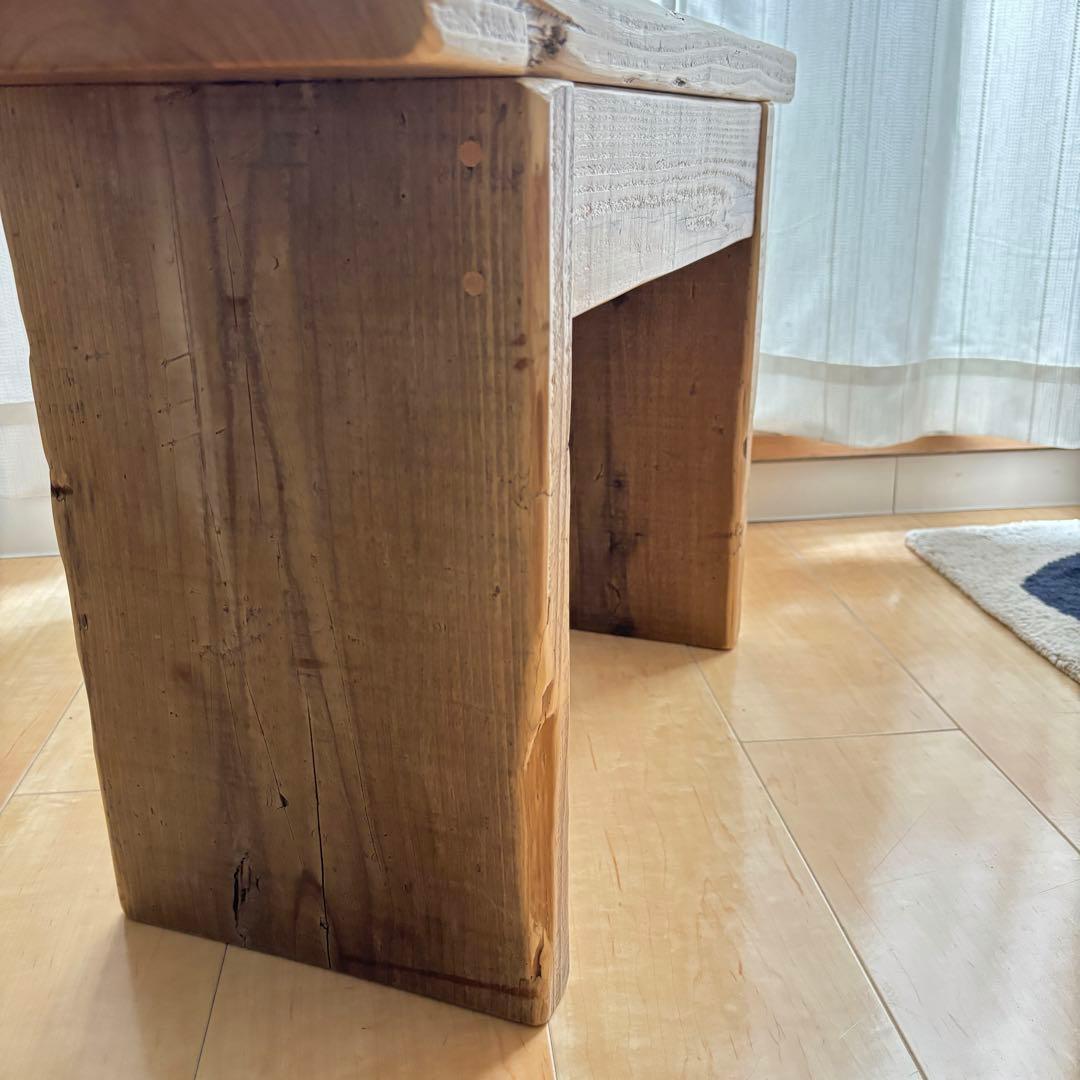 アイアン ベンチ 足場板（古材） アンティーク 板保護塗料 送料込み