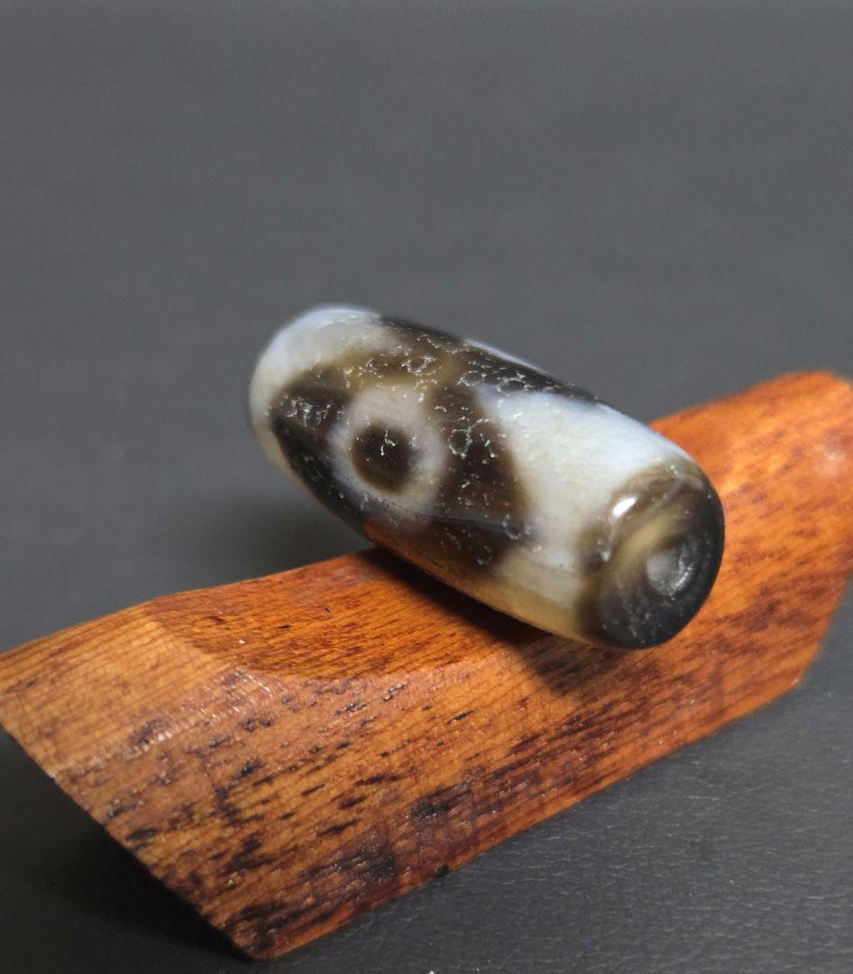 807天珠三眼天珠虎牙模様dzibeads！