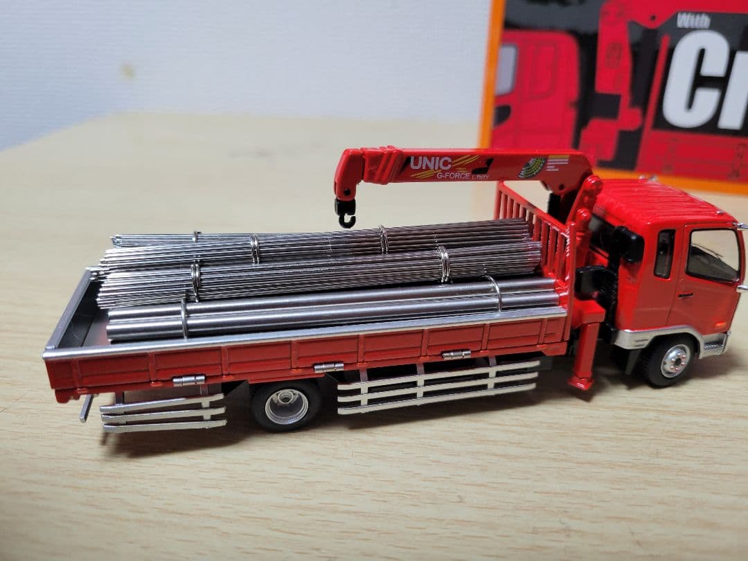 GCD ゲインコーププロダクツ　三菱ふそうファイター 赤　ユニック1/64