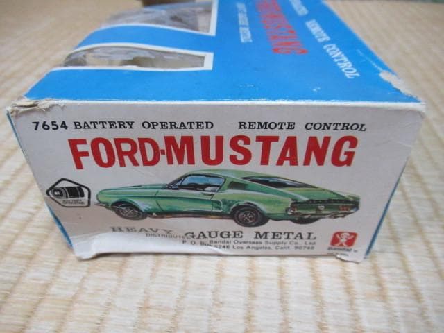 極希少 1960年代 韓国製◆バンダイ フォードムスタング 7654 ブリキの車
