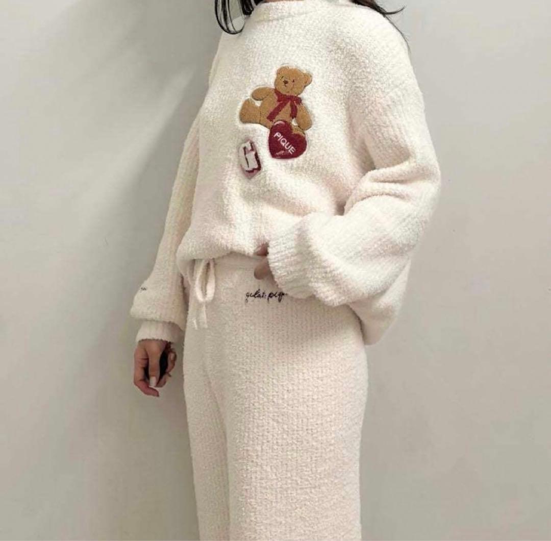 【新品未使用】ベビモコベアさがらプルオーバー＆ロングパンツセット
