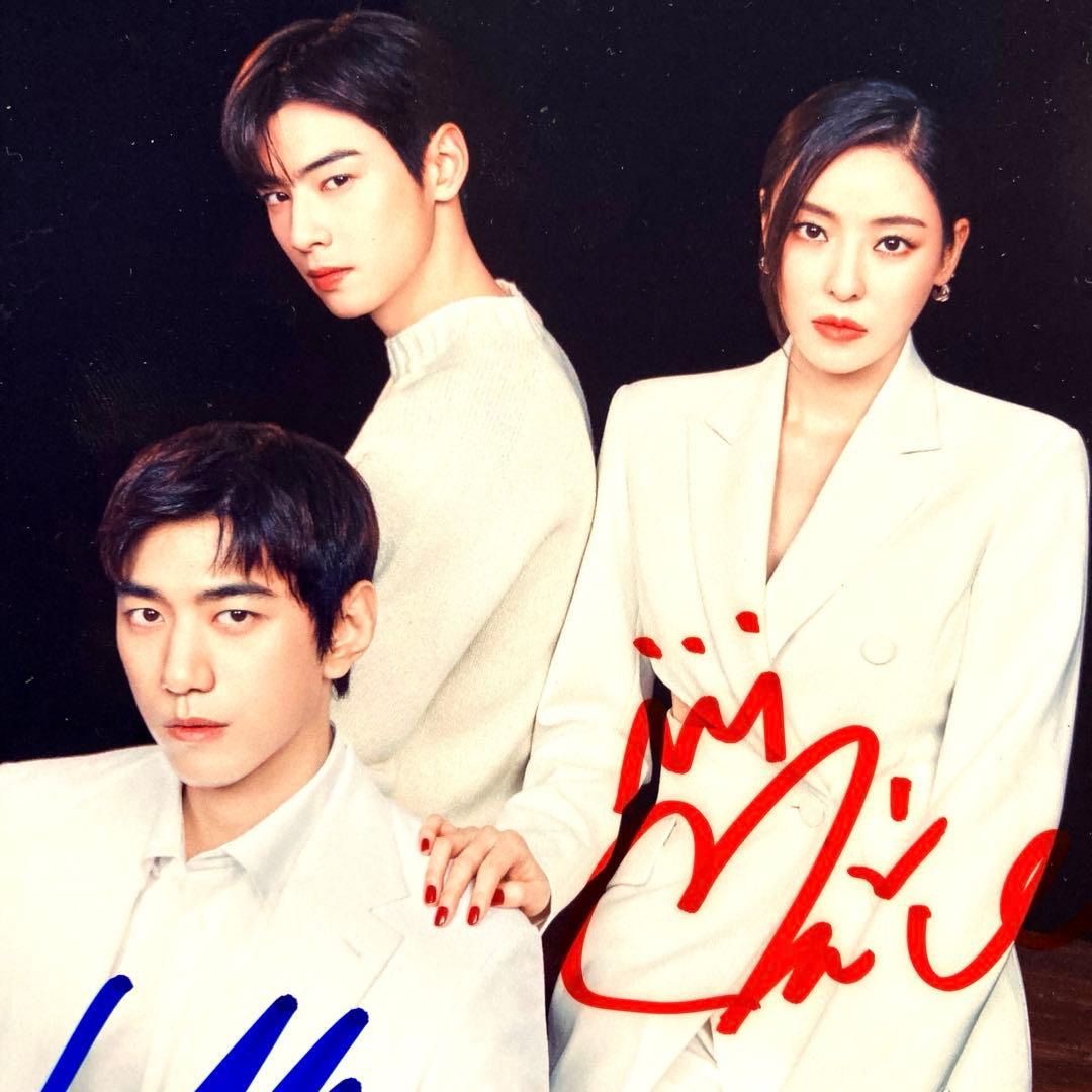 チャウヌとイダヒとソンジュン直筆サイン入り2Lサイズ写真…