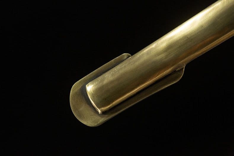 金色装飾の鋼の刀 武具　刀装具　日本刀　模造刀 居合刀 武士道 98式軍刀