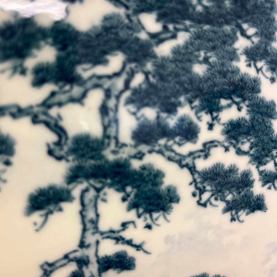 【秀水図】大型陶板額　宝寿窯　陶板額　有田焼　昭和　レトロ