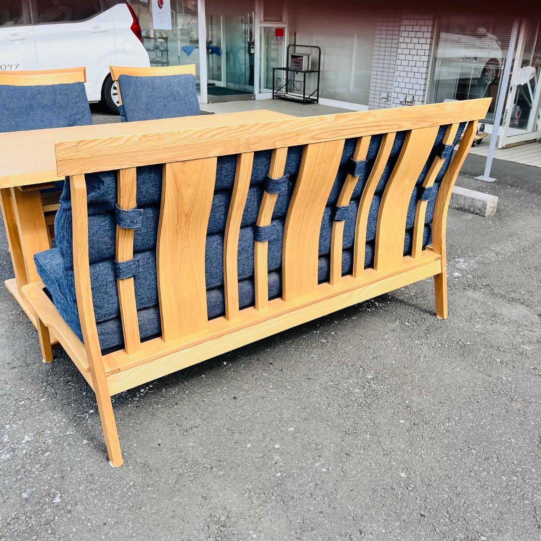 東京インテリア 藍花 ダイニングセット 4点 ウィドゥ・スタイル ベンチタイプ