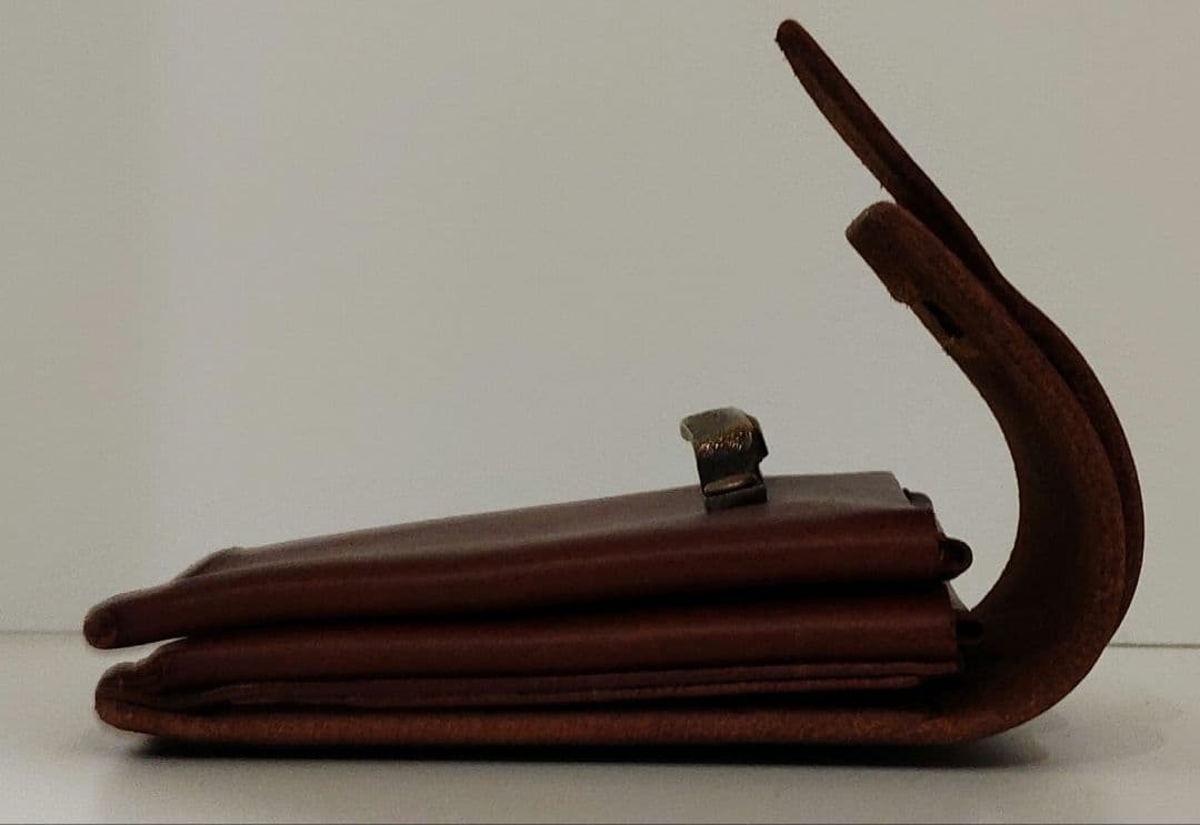 池之端銀革店 イタリアンレザー牛革 ギャルソン 三つ折り財布