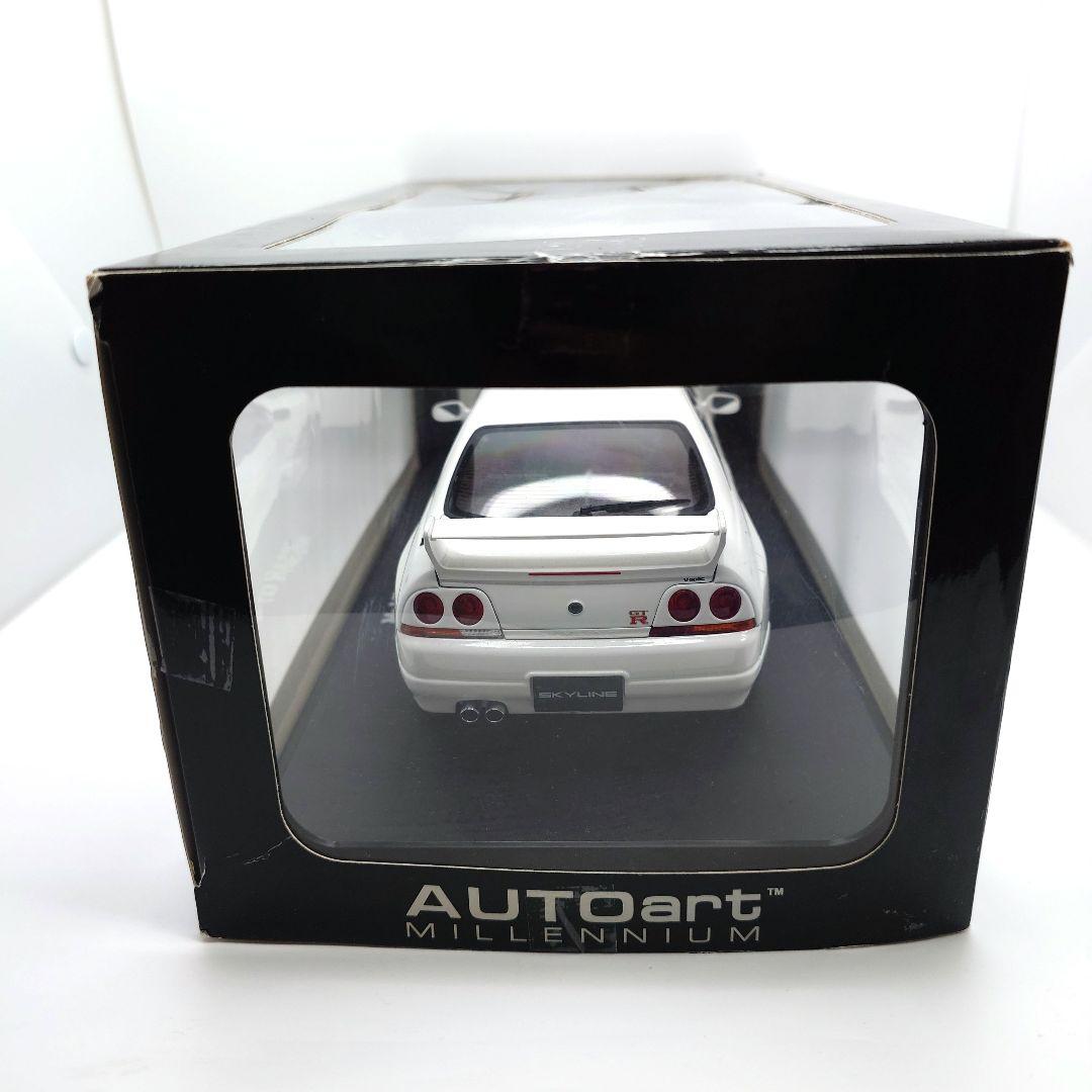 1/18 オートアート 日産 スカイライン GT-R R33 ホワイト - メルカリ