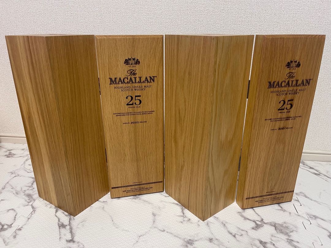 マッカラン25 空箱空瓶2セット