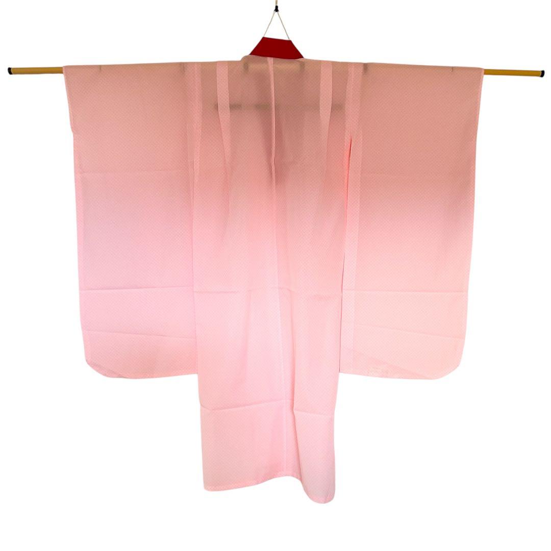 着物　七五三　7歳　女の子　13点　フルセット　赤　御所車　花文　吉祥文様