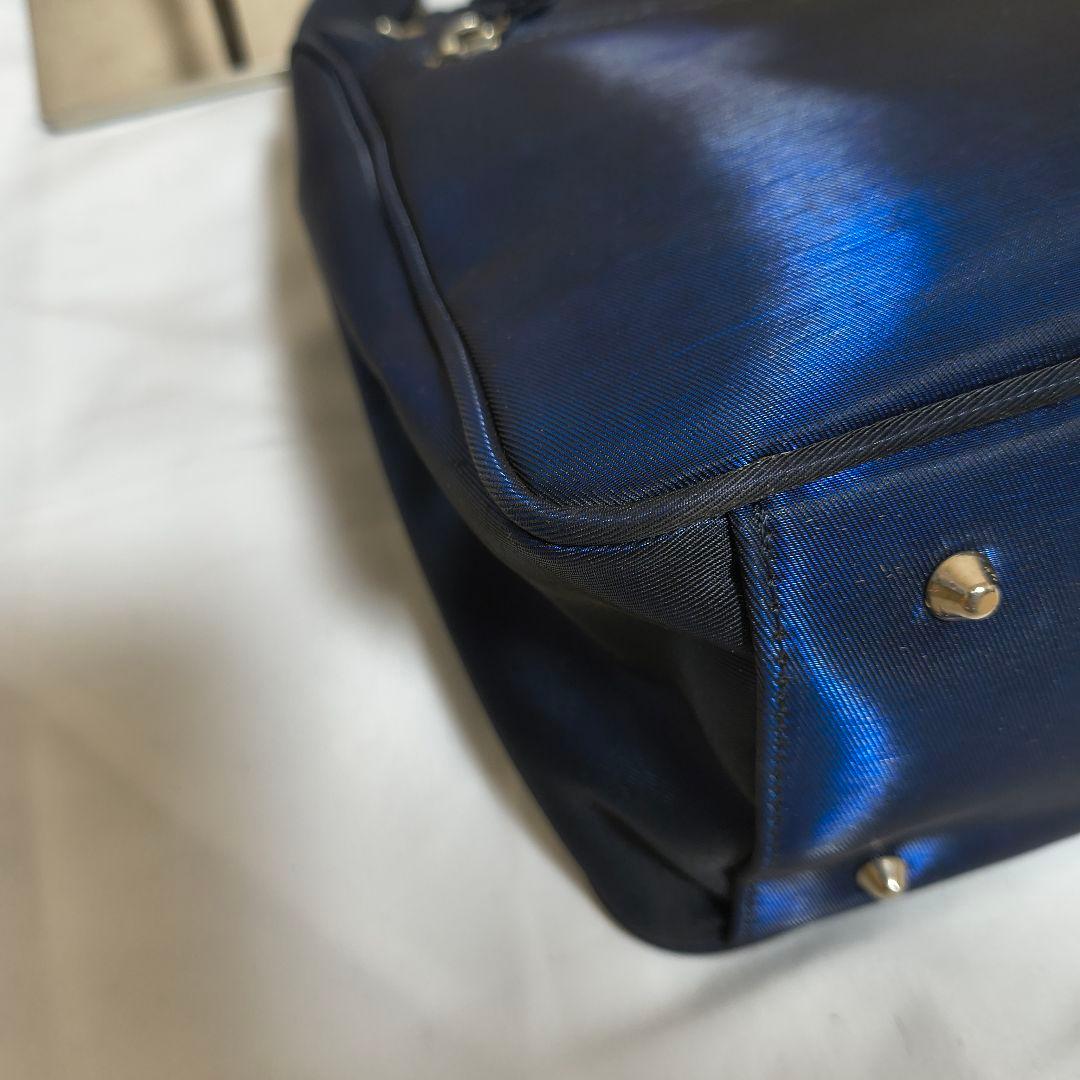 Jean Paul Gaultier ネイビー ハンドバッグ 玉虫色