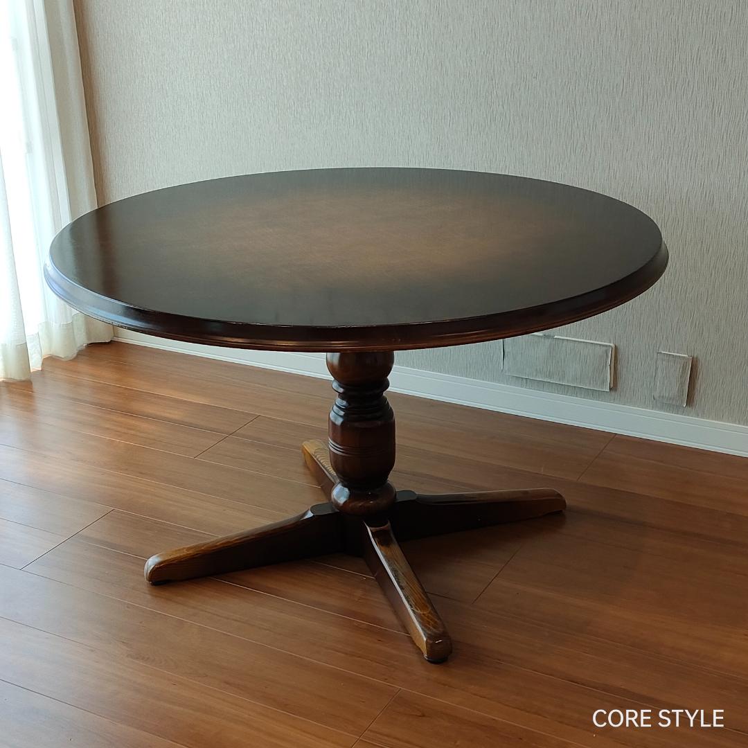 飛騨産業　キツツキ　ラウンドテーブル　ダイニングテーブル　A92