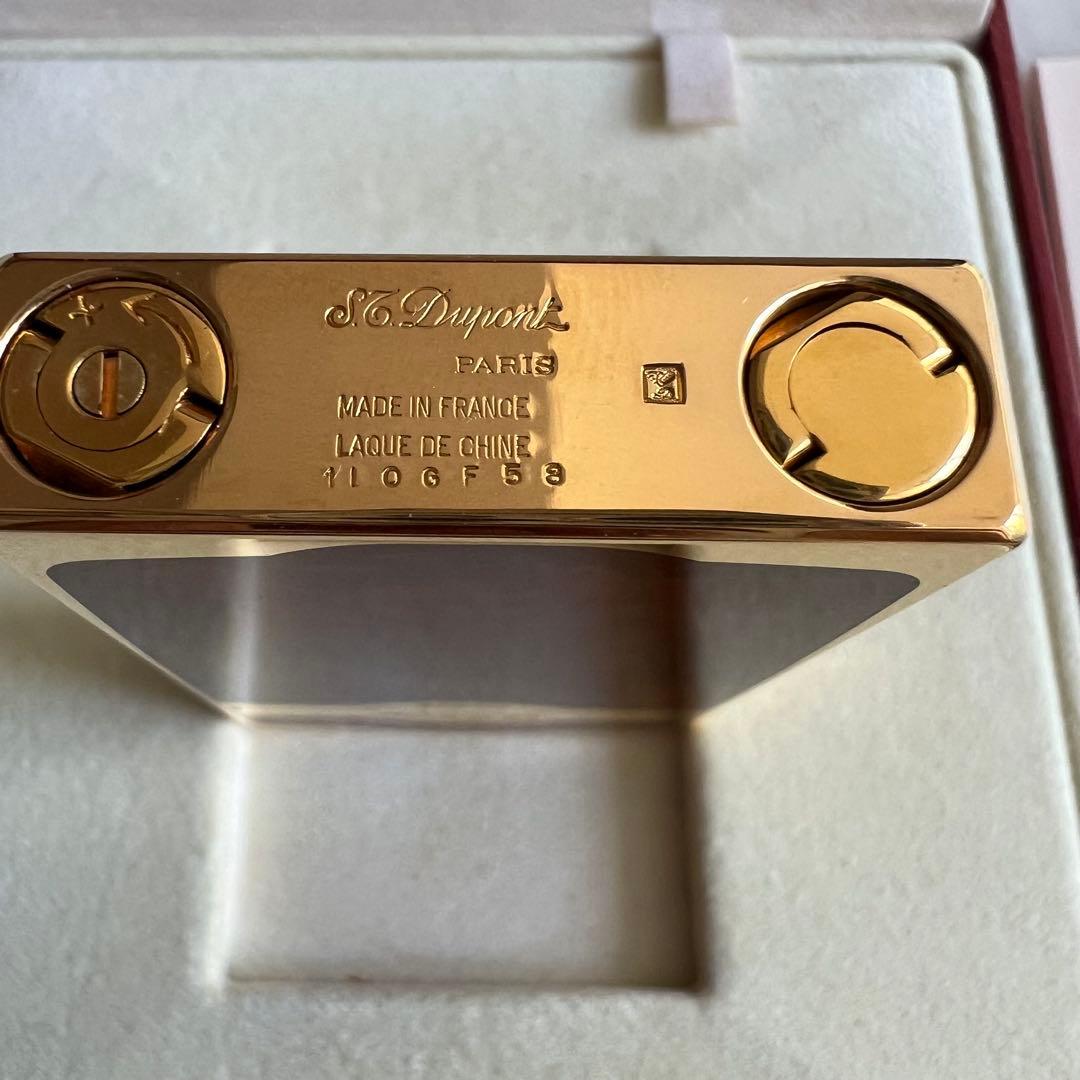 美品未使用 デュポン ライン2 マデューロ 茶色マーブル ダブルバーナー