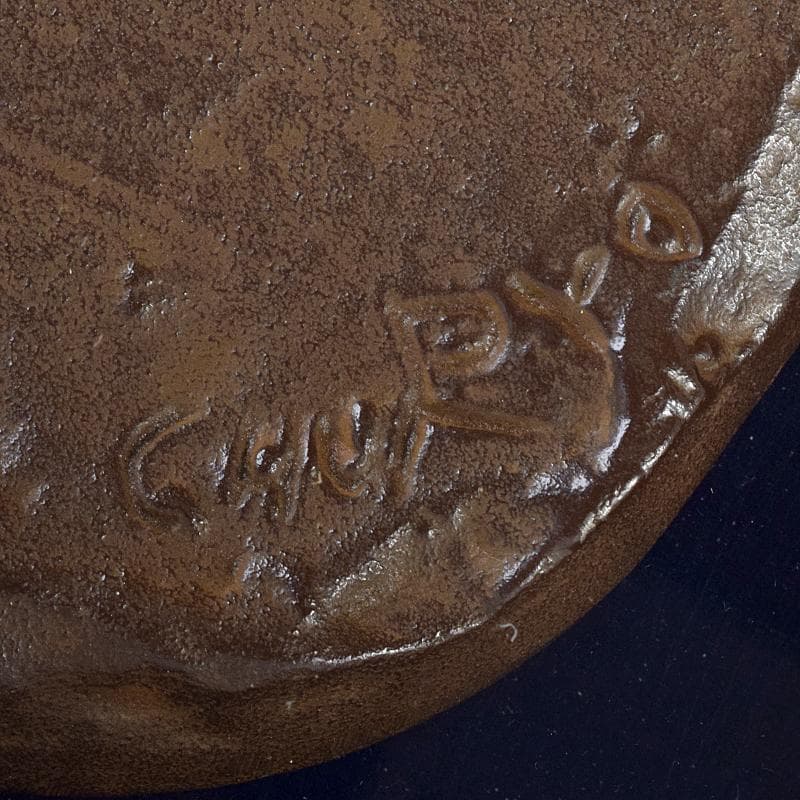 彫刻家 佐藤忠良作 銅板レリーフ 「実り」 額装 M R8631B - メルカリ