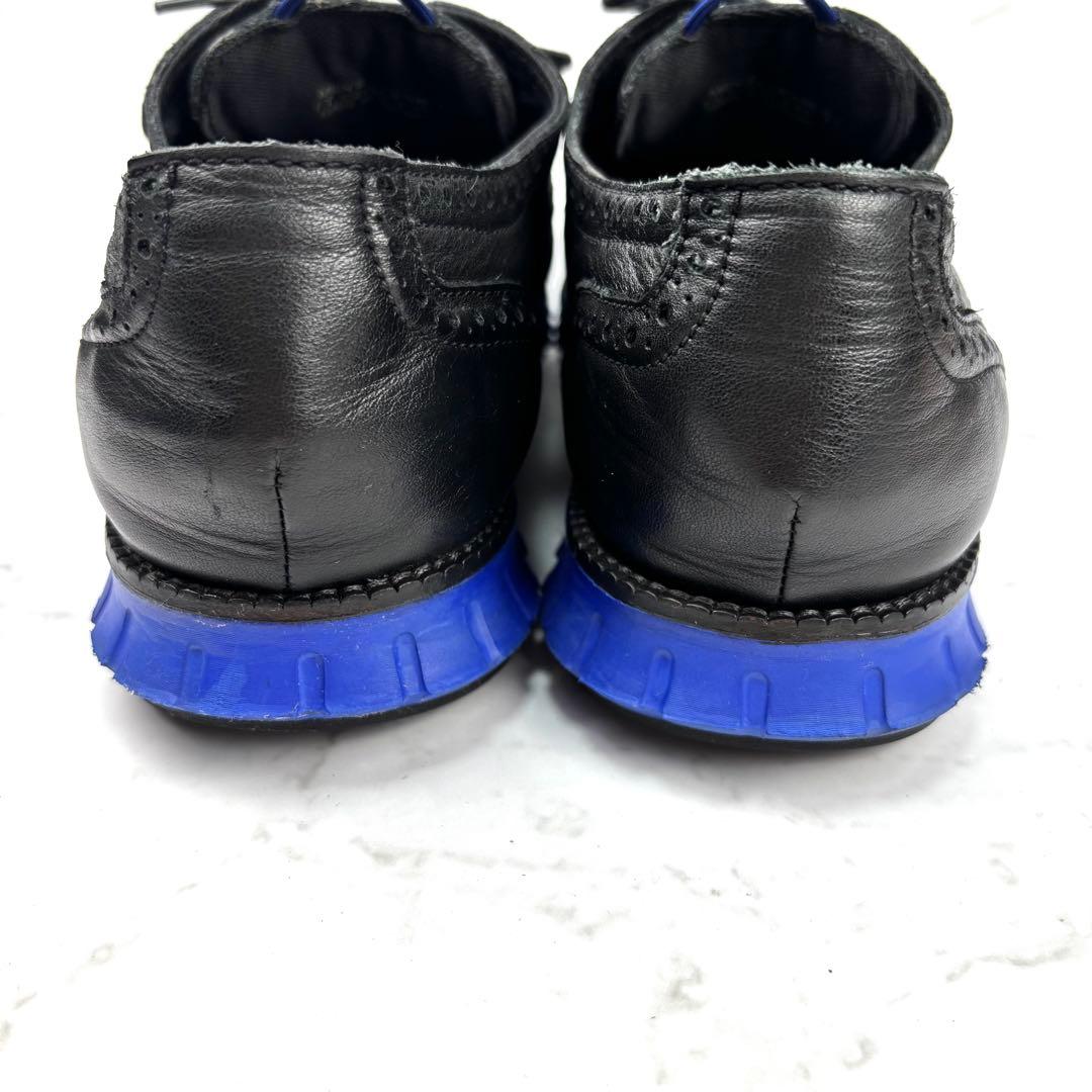 【美品】COLE HAAN ゼログランド レザー ウイングチップ 27.5 黒