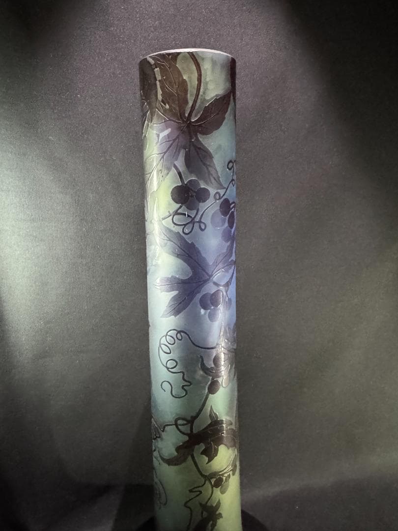 アンティーク】エミール・ガレ Émile Gallé『トケイソウ』花瓶