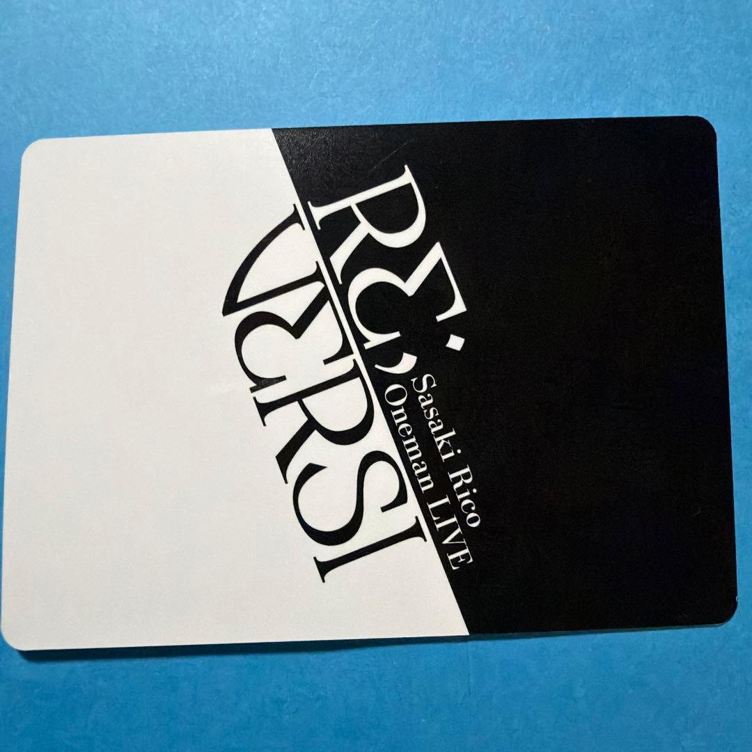 佐々木李子 ライブ RE;VERSI 特典 カード レア仕様 - メルカリ