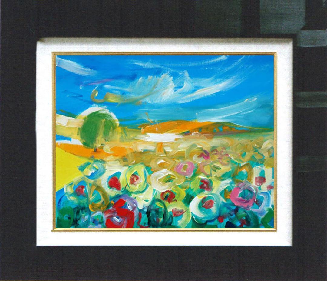 油絵 菅家令子 絵 絵画 インテリア uF6-050610 風景