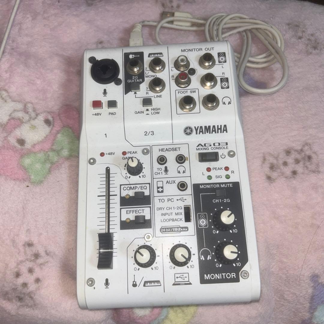「期間限定!!」インターフェイスYAMAHA AG03 ミキサー YAMAHA AG03をレビュー。実況・配信に便利なミキサー型オーディオ