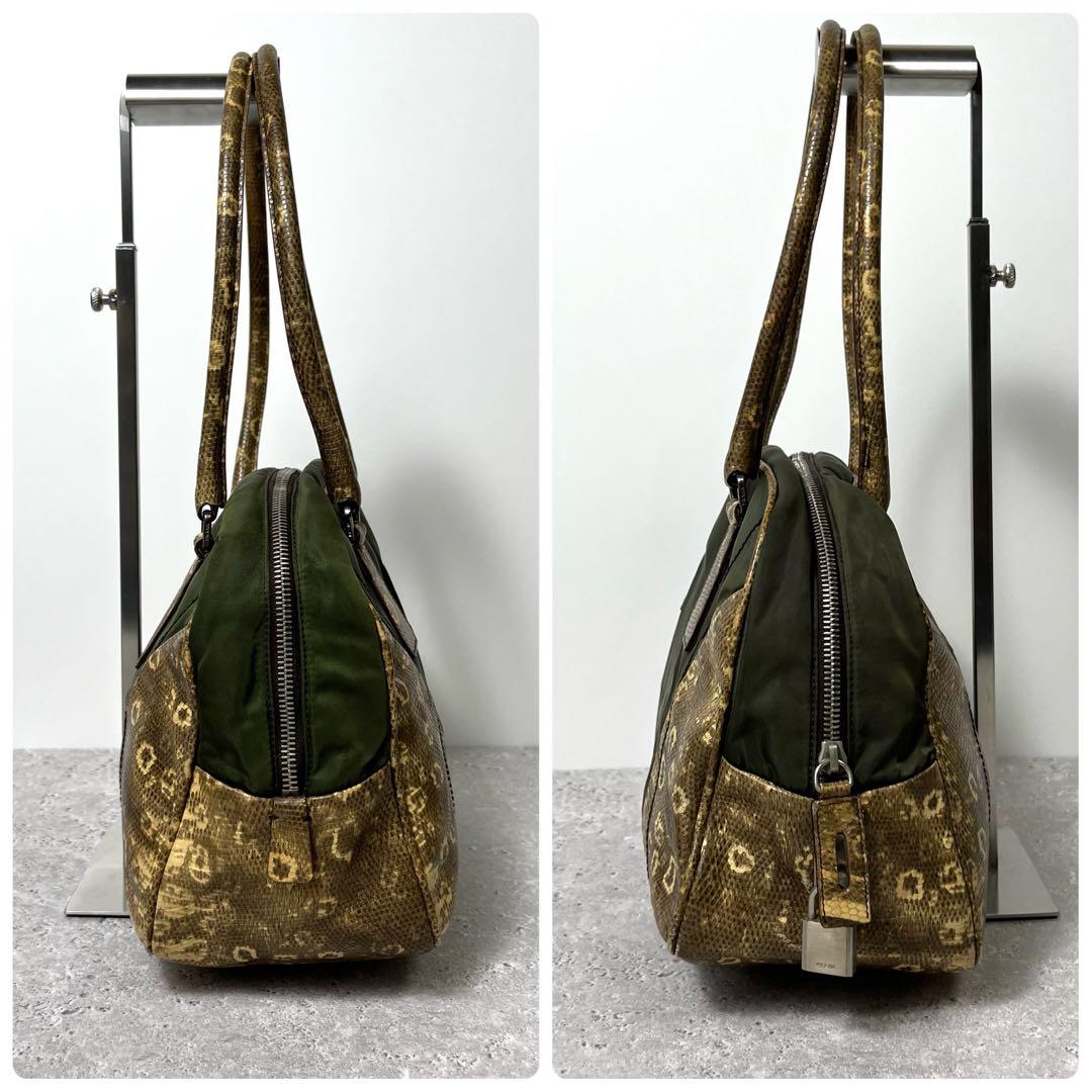 PRADA プラダ ナイロン×レザー ハンドバッグ トート ミニボストン