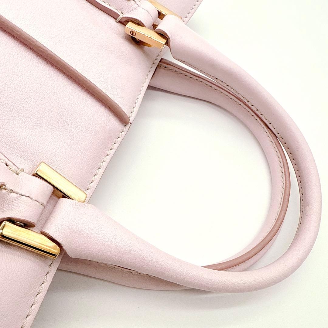 トッズ Dキューブ ミニ ボストン 2WAY ショルダーバッグ ハンド トート