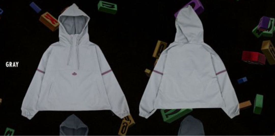 GNU LOGO ANORAK JACKET XXL GLAY