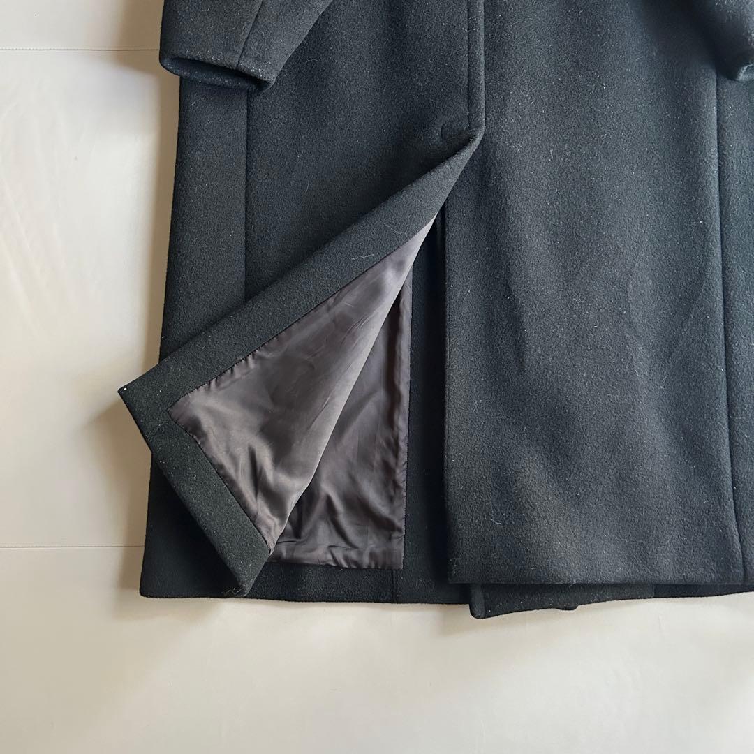 HYKE メルトンウール 比翼チェスターコート ブラック サイズ1 - メルカリ