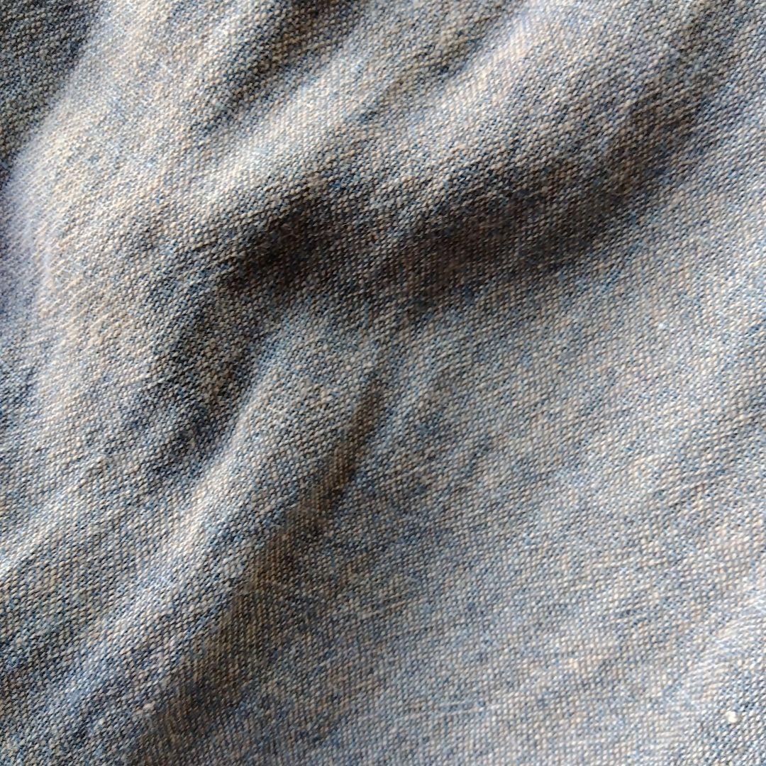 うさとの服　モモンガパンツ　巻きスカート付き　藍染　綿麻　ヘンプ　usaato