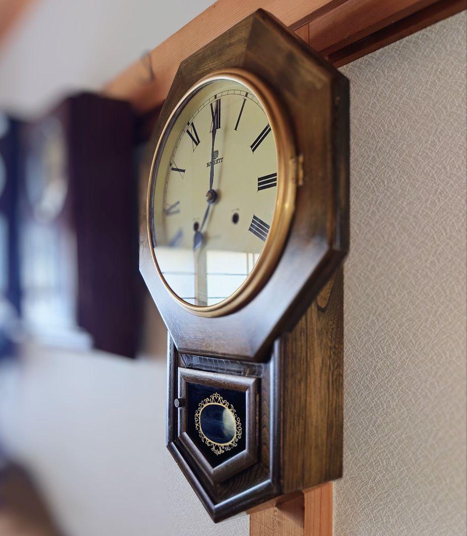 〈完動・美品〉武田時計MAJESTY②　31日巻　八角ゼンマイ振り子時計　古時計