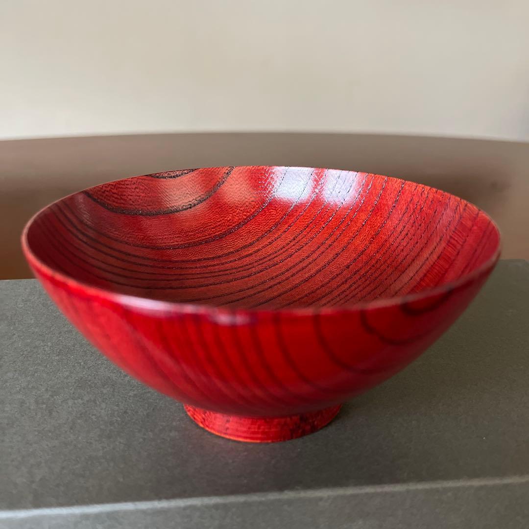 山田平安堂　漆器　欅　 めし椀2個セット　ペア