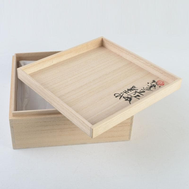 茶道具 ゆり工房 中村百合恵作 本錫製 花器 花入 共箱 V 9246