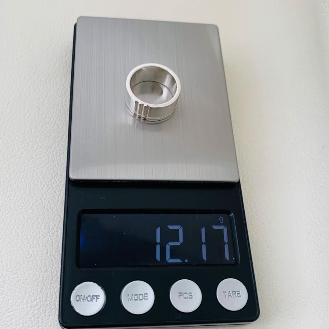 18号 バーバリー リング 指輪 ノバチェック 日本サイズ 相当 silver