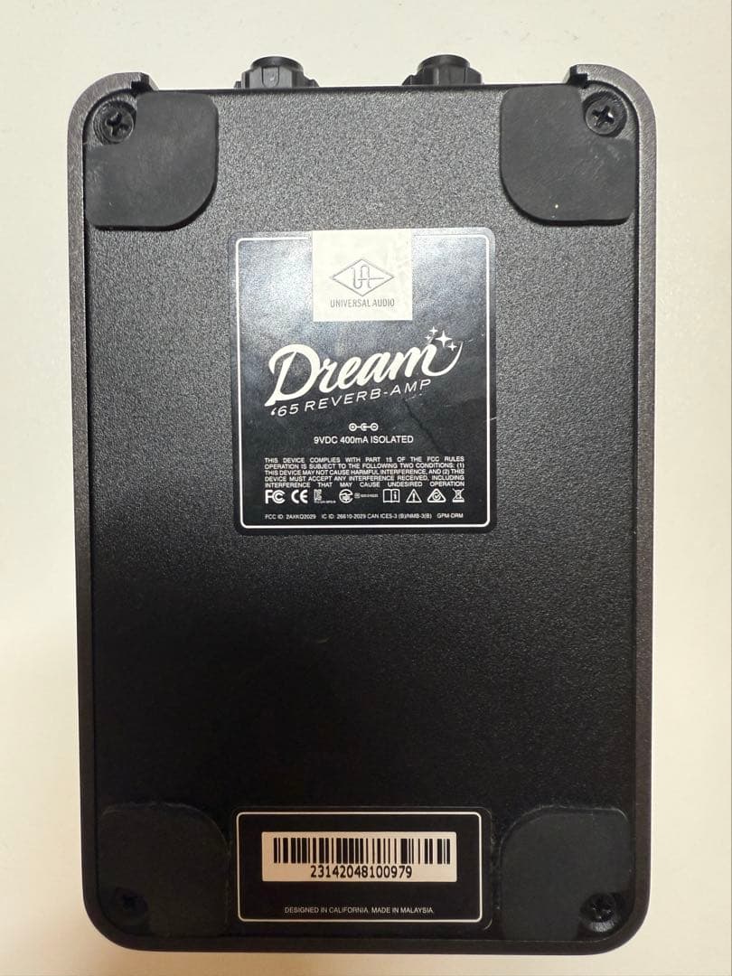 ギター UNIVERSAL AUDIO UAFX DREAM'65 Amplifier