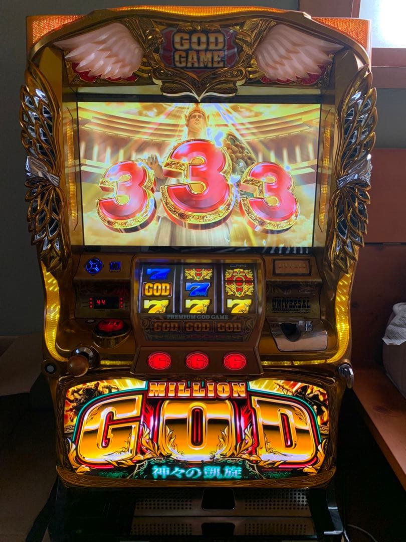 ジャンクパチスロ実機 ミリオンゴッド 神々の凱旋