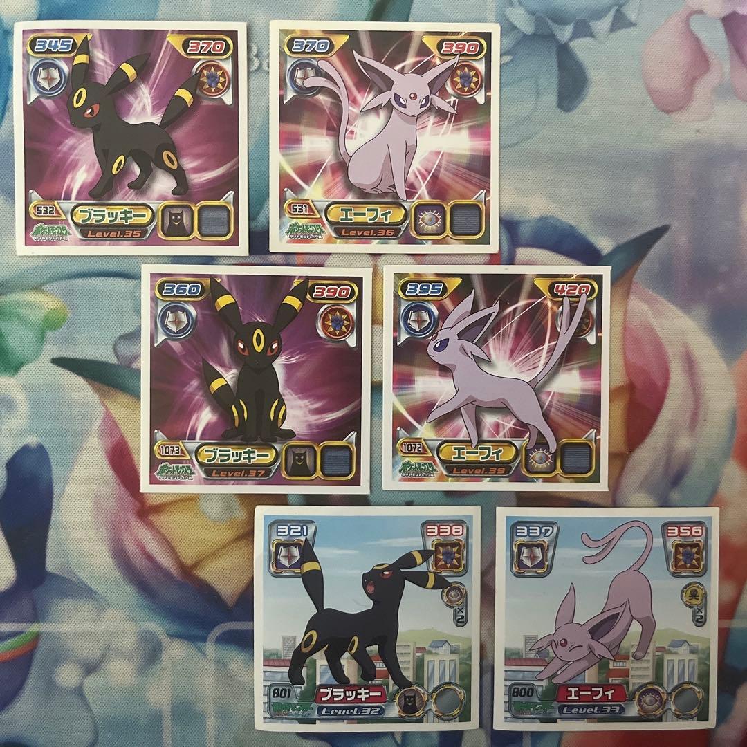 ポケモン シール 烈伝 最強 エーフィ ブラッキー 6種類 セット - メルカリ
